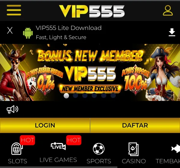 VIP555 2026 Slot Gacor RTP Tinggi